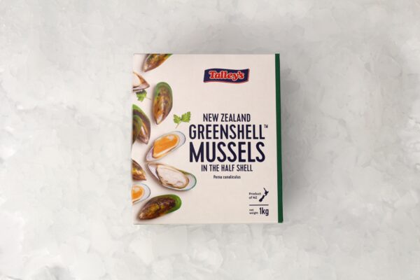Talley's - IQF Half Shell Mussels 1kg - Frozen