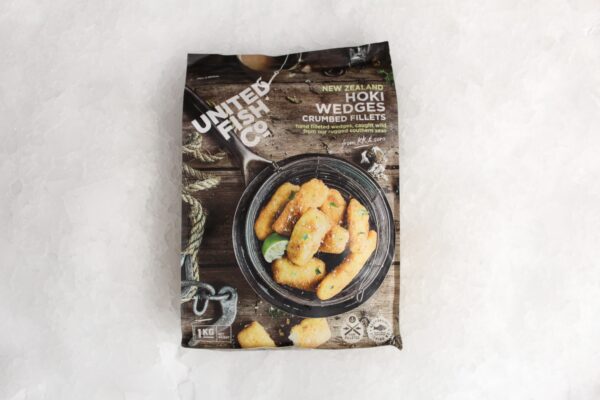 Crumbed Hoki Wedges 1kg - Frozen