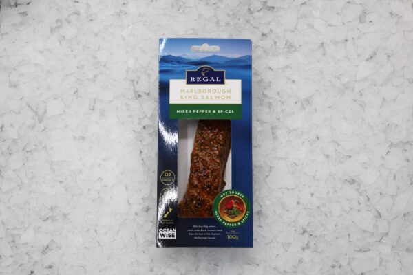 Regal - Smoked Mixed Pepper and Spices Salmon Portion 100g