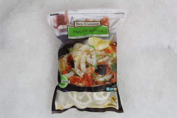 Natural Squid Rings 500g - Frozen