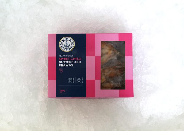 Sweet Chilli Butterflied Prawns 350g - Frozen